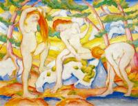 Marc, Franz - Franz Marc Bathing Girls